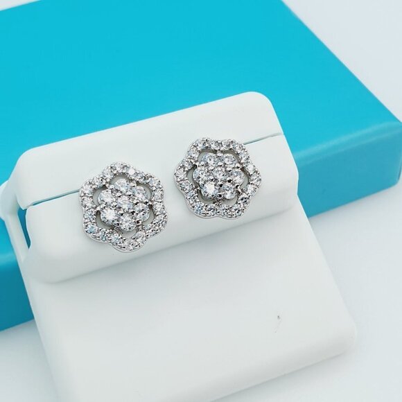 "925 Sterling Silver CZ Beautiful Earrings for Women, 1USPAR4168 - Picture 6 of 11